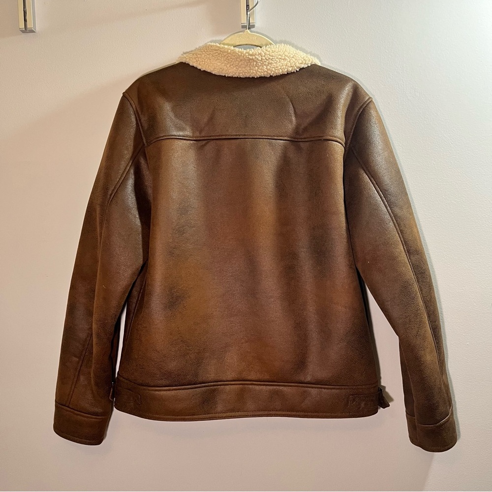 Rainforest Aviator Jacket Brown Lined Jacket Size… - image 7